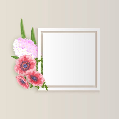 vektör çerçeve çiçek