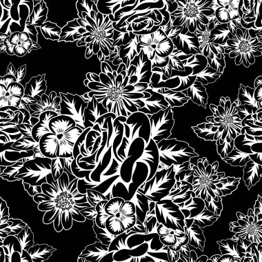 Kusursuz monokrom deseni