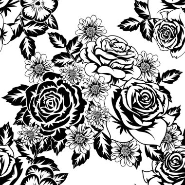 Kusursuz monokrom deseni