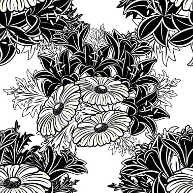 Kusursuz monokrom deseni