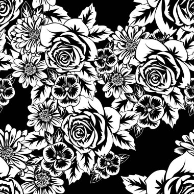 Kusursuz monokrom deseni