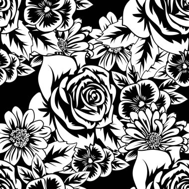 Kusursuz monokrom deseni