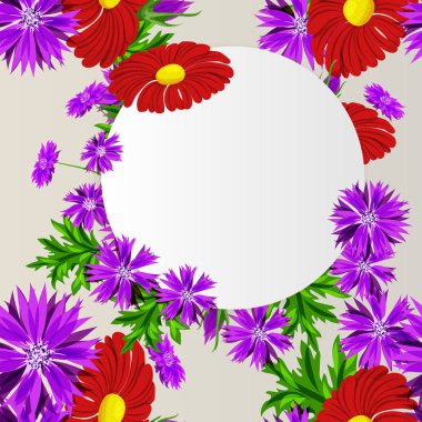 vektör çerçeve çiçek