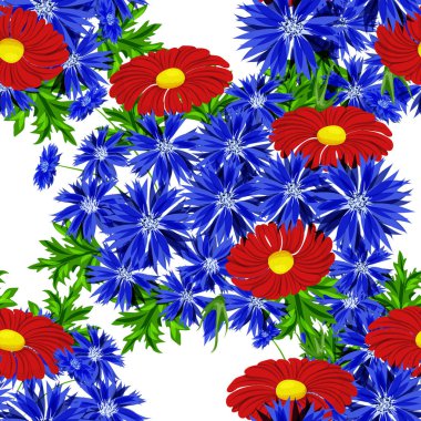 vektör sorunsuz çiçek deseni