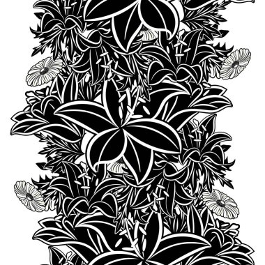 Kusursuz monokrom deseni