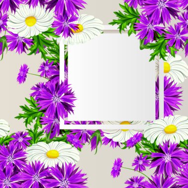 vektör çerçeve çiçek