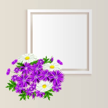 vektör çerçeve çiçek