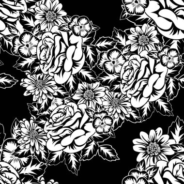 Kusursuz monokrom deseni