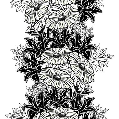 Kusursuz monokrom deseni