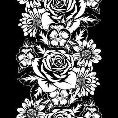 Kusursuz monokrom deseni