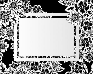 vektör çerçeve çiçek