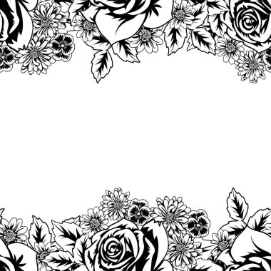 Kusursuz monokrom deseni 