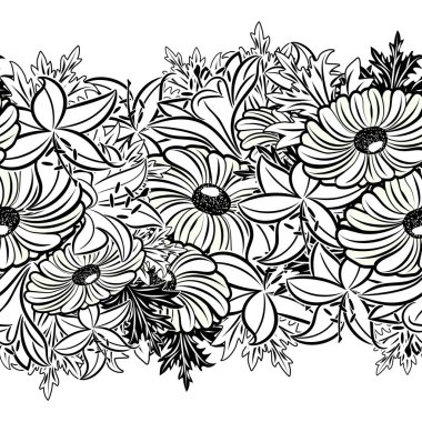 Kusursuz monokrom deseni