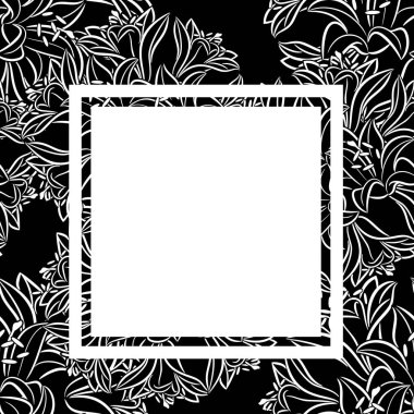 vektör çerçeve çiçek