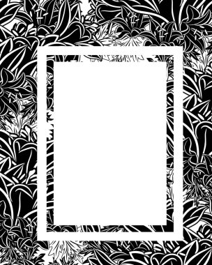 vektör çerçeve çiçek