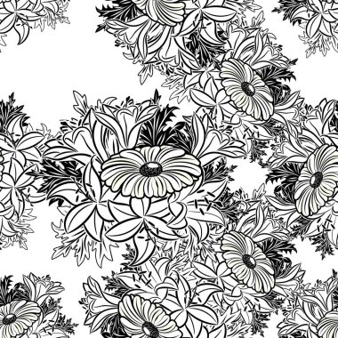 Kusursuz monokrom deseni 