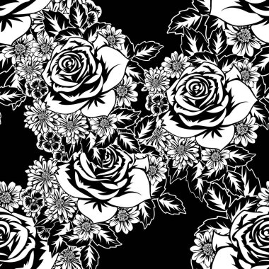 Kusursuz monokrom deseni