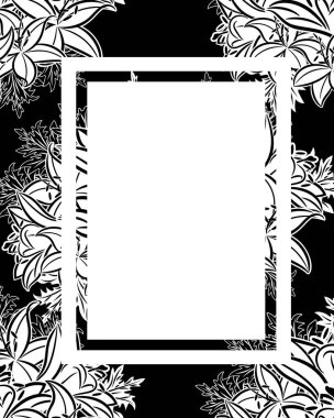 vektör çerçeve çiçek