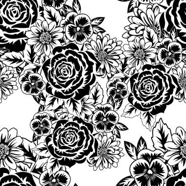 Kusursuz monokrom deseni