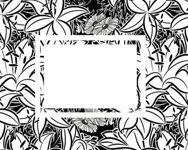 vektör çerçeve çiçek