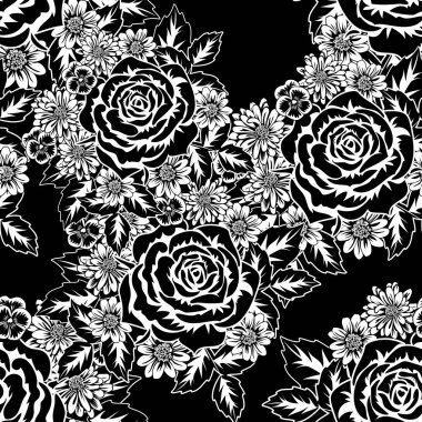 Kusursuz monokrom deseni