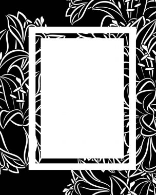 vektör çerçeve çiçek