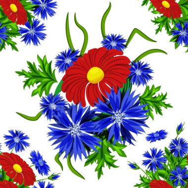 vektör sorunsuz çiçek deseni