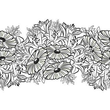 Kusursuz monokrom deseni