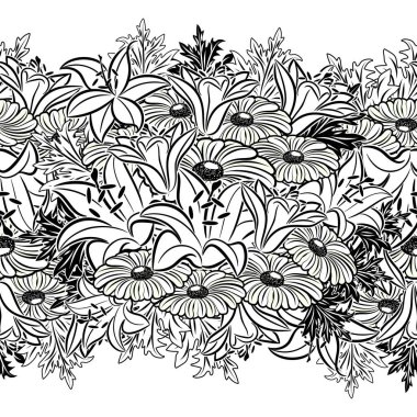 Kusursuz monokrom deseni