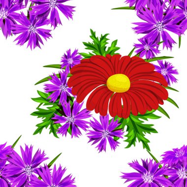 vektör sorunsuz çiçek deseni