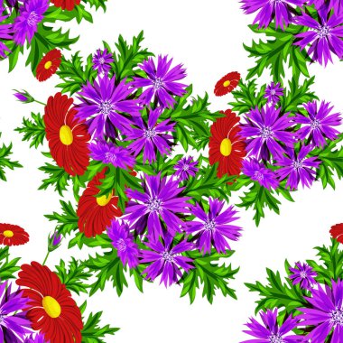 vektör sorunsuz çiçek deseni