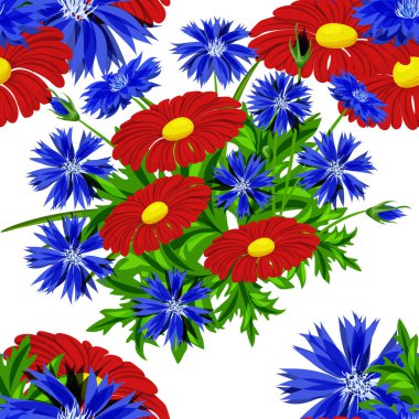 vektör sorunsuz çiçek deseni