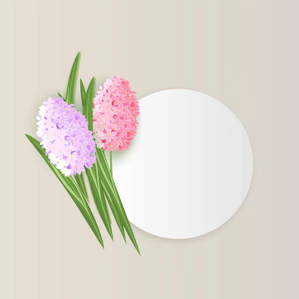 Διάνυσμα πλαίσιο με λουλούδια — Διανυσματικό Αρχείο