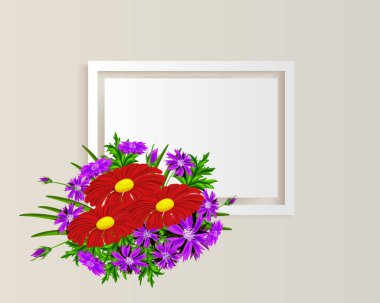 vektör çerçeve çiçek