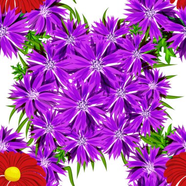 vektör sorunsuz çiçek deseni