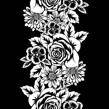 Kusursuz monokrom deseni