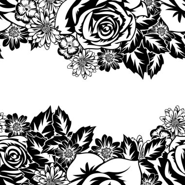 Kusursuz monokrom deseni