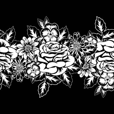 Kusursuz monokrom deseni