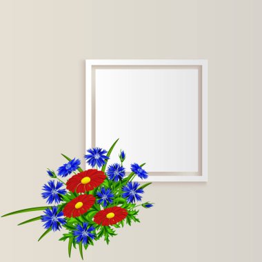 vektör çerçeve çiçek