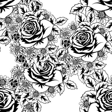 Kusursuz monokrom deseni