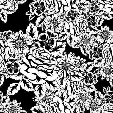 Kusursuz monokrom deseni