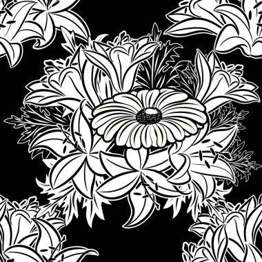 Kusursuz monokrom deseni