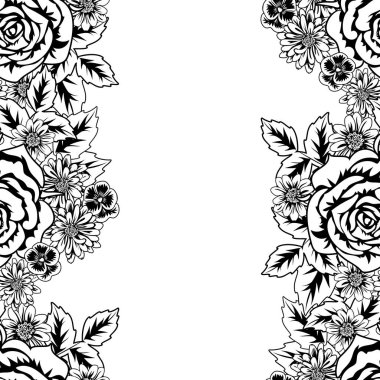 Kusursuz monokrom deseni