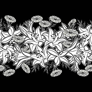 Kusursuz monokrom deseni