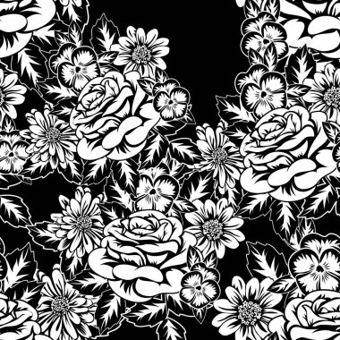 Kusursuz monokrom deseni