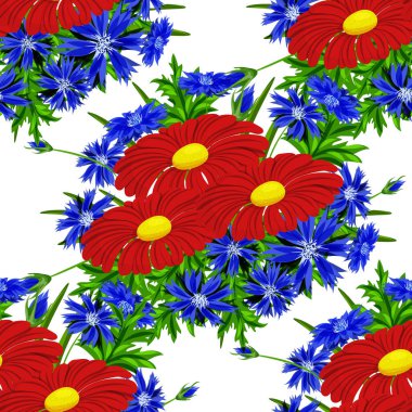 vektör sorunsuz çiçek deseni