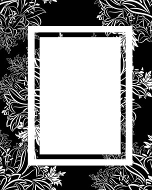 vektör çerçeve çiçek