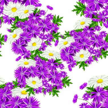 vektör sorunsuz çiçek deseni