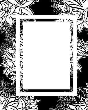 vektör çerçeve çiçek