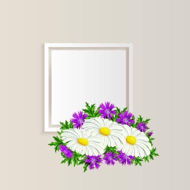 vektör çerçeve çiçek